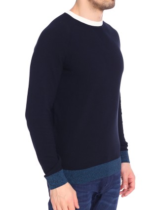 Тёмно-синий свитер BOSS: фото 2 - Invogue